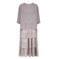 thumbnail image 4 of SMihono Robe d'Été pour Femmes 2024 Grande Taille Manches Courtes Col Rond Décontracté Imprimé en Liquidation à Moins de 10!, 4 of 6