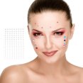 thumbnail image 5 of Unique Bargains 810Pcs Rhinestone Stickers 5 Sheet Self Adhesive Acrylic Face Gems Stickers, White Pearl, 5 of 5