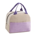 thumbnail image 1 of Vaidha Corduroy Insulation Bag Color Matching Thickened Water Proof Portable Lunch Bag Ice Pack Lunch Box Bag, 1 of 5