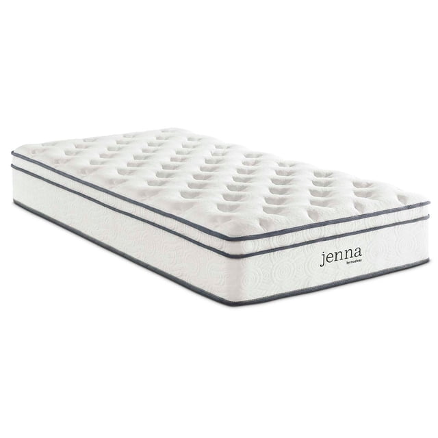 Modway Jenna Matelas à Ressorts Ensachés Matelassé à Plateau-Coussin de 10 Po, California Très Grand