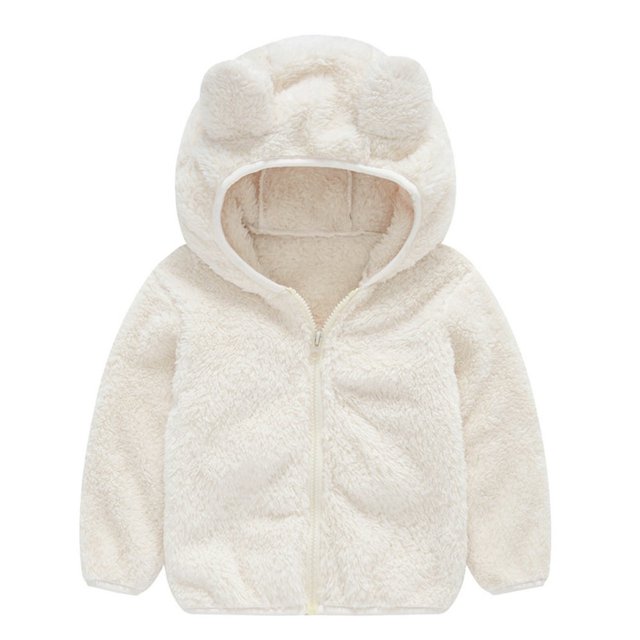 Ketyyh-chn99 Veste Complète Sherpa pour Fille