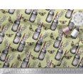 thumbnail image 3 of Soimoi Beige Georgette Viscose Fabric Insect,Lavender & Vintage Bottle Print Sewing Fabric BTY 42 Inch Wide, 3 of 3