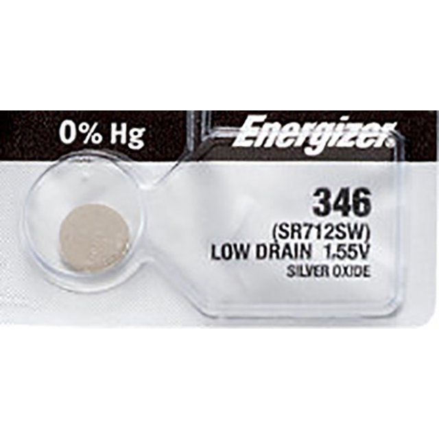 1 x Energizer 346 Watch Batteries, SR712SW Battery
