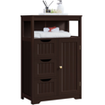 thumbnail image 3 of Yaheetech Freestanding Bathroom Floor Cabinet with Drawers, Espresso, 3 of 10
