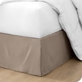 thumbnail image 1 of Bare Home Jupe de Lit Double Brossage - Premium 1800 Collection - Retombée de 15 Pouces - Double, Taupe, 1 of 4