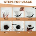 thumbnail image 3 of 5 Cup Basket Coffee Filter, 250 Count Coffee Filters for 5 Cup Coffee Maker, Disposable Paper Coffee Filters for Mini Brew, White, 3 of 7