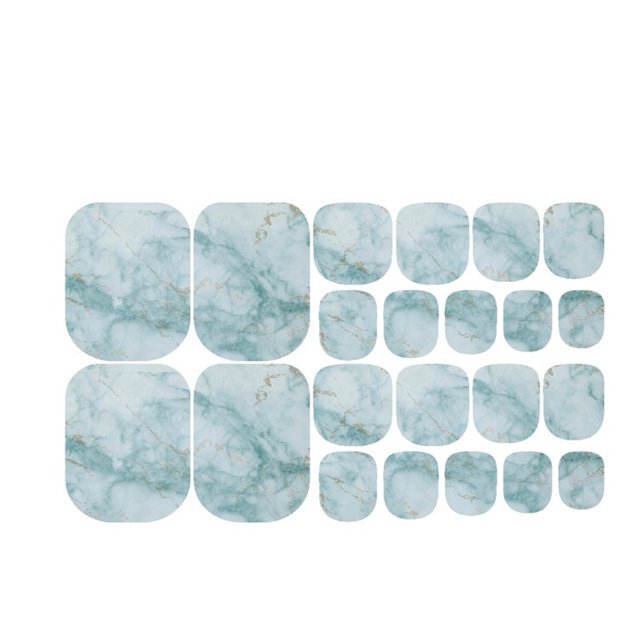 PVCS Waterproof Cute Toe Nail Stickers Summer Fashion Manicure Foot Stickers