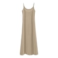 thumbnail image 3 of Women Plus Size Petticoat Nightdresses Solid Color Loose Slimming Long, 3 of 3