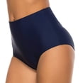 thumbnail image 4 of Kcodviy Running Women Beach Briefs Bathing Suit Top Large Chest Waist High Swim Bottom Racing Swimsuit Women Plus for Shorts Bikini Bottoms Shorts Ruched Swimwears Tankinis Swim Tops for Set, 4 of 8