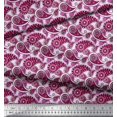 thumbnail image 2 of Soimoi Velvet Fabric Floral & Paisley Decor Fabric Printed Yard 58 Inch Wide, 2 of 5