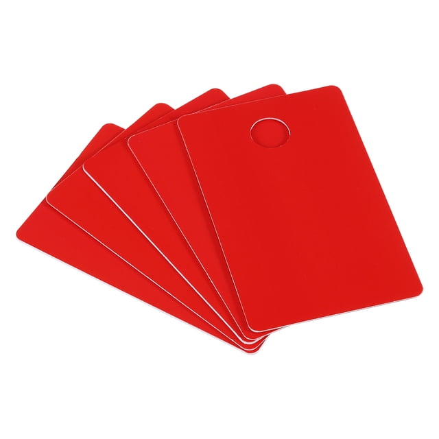 Unique Bargains Cartes de Couleur PVC Vierges NFC 2,13 x 3,39 Pieds, 10 Pcs, Rouge