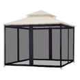 thumbnail image 5 of Gazebo Replacement Mosquito Netting,Outdoor Canopy Net Screen,Sidewall Gazebo Curtains,Gazebo Replacement Mosquito Netting,Outdoor Universal Gazebo Canopy for Patio Garden Yard Backyard, 5 of 5