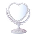 thumbnail image 1 of BKER Heart Shaped Cosmetic Plastic Double Rotatable Lightweight Bathroom & Bedroom, 1 of 6