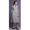 thumbnail image 3 of Bimba Kurti Droite Décontractée Imprimée Haut à Manches 3/4 Longue Kurta Robe pour Femmes, 3 of 6