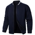 thumbnail image 2 of SHTXOZHI Causal Jackets for Men Zip Up Business Work Jackets Lightweight Long Sleeve Coats, 2 of 4