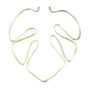 Support de Plante en Forme de Monstera - Support en Aluminium Doré, Ajustable, Robuste, Empêche l'Épandage de Vignes, Convient aux Plantes en Pot d'Intérieur et d'Extérieur