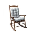 thumbnail image 3 of 2 Pcs/Set Rocking Chair Cushion Anti-fading Polyester Fiber Bottom Anti-skidding Rattan Sofa Cushion Good Elasticity Seat Replacement and Bottom Outdoor No.4, 3 of 7