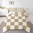 thumbnail image 2 of Erosebridal Check Plaid Bedding King Comforter Set, Geometric Comforter Sets King Size, Farmhouse Gingham Reversible Down Comforter, Microfiber Room Decor, 3 Pieces, 2 of 8