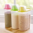 thumbnail image 1 of HEANUJJ 1Set Airtight Cereal Containers with Pour Spout Rectangular Plastic for Pantry Bins, 1 of 6
