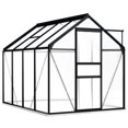 thumbnail image 1 of vidaXL Greenhouse with Base Frame Anthracite Aluminium 4.75 m², 1 of 5
