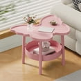 thumbnail image 1 of Table d'Appoint Papillon, Petite Table d'Appoint à 2 Niveaux, Table de Plateau pour Télé pour Salon, Table d'Appoint Moderne pour Sofa, Table en Forme de Papillons Table d'Accent, Petites Tables d'Appoint pour Café de Sofa pour Chambre Intérieur Extérieur, 1 of 8