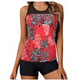 thumbnail image 1 of Maillot de Bain Tankini pour Femmes, Contrôle du Ventre, Haut avec Short, Deux Pièces, 1 of 6