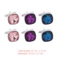 thumbnail image 2 of MasteelfCA 3 Pairs Rhinestone Cufflinks Jewelry Elegant Classy Male Cufflinks for Wedding, 2 of 7