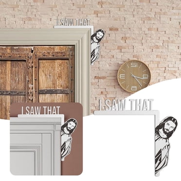 Décor de Maison Cadre de Porte J'ai Vu Ce Panneau J'ai Vu la Porte Décoration Assise Décoration de Coin de Porte de Maison