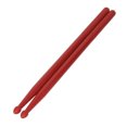thumbnail image 2 of Nylon Drumsticks Drum Stick with Strong Elasticity Compatible Unbreakable Musical Instrument Handles Drop-shaped for Kids Adults Red, 2 of 9