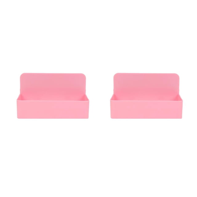 Maytalsory Magnetic Pen Holder Stationery Cases Holding Containers Reliable Storage Container for Meeting Room Office Classroom Use Pink Eraser box 2Set