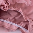 thumbnail image 4 of Robes Adolescentes Tutu Été Pompon Couleur Unie Jupe Cache-Cœur Robe de Demoiselle d'Honneur Rose 3-4 Ans, 4 of 4