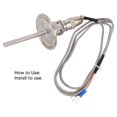 thumbnail image 4 of Temperature Thermocouple, K Type 1m Cable Shovel Connector Thermocouple Tool 60mm Probe Length  For Detection, 4 of 8