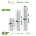 thumbnail image 1 of AMERTEER 3 Rolls of 3m Vacuum Sealing Bags (Different Sizes Combined) Reusable  Free of BPA  Food Protection Sealing Bags  Food Freshness Bags  Commercial Grade Food Vacuum Bags  Food Vac, 1 of 6