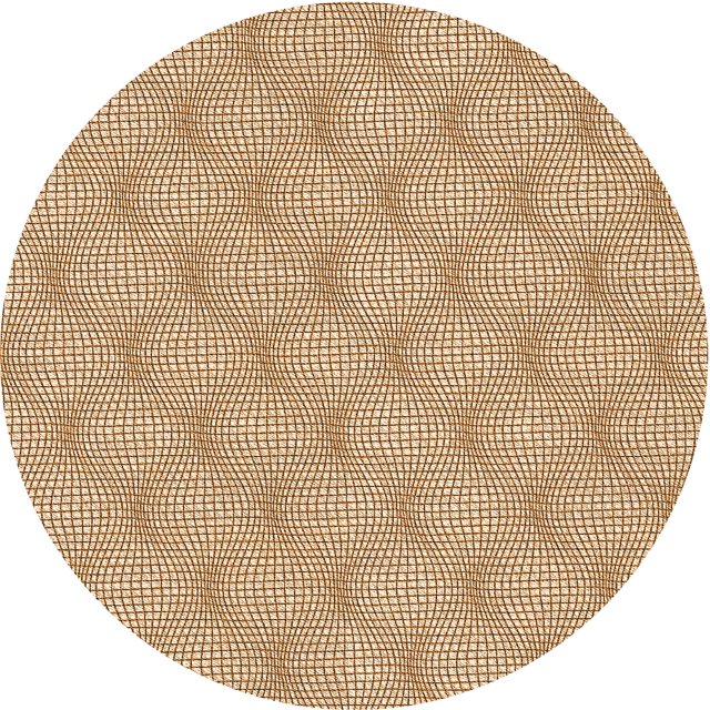 Ahgly Tapis d'Intérieur Lavable en Machine Carré Transitionnel Kaki Or, 3 Pieds Carré