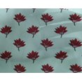 thumbnail image 4 of oneOone Georgette Viscose Fabric Floral Block Printed Fabric 1 Yard 42 Inch Wide, 4 of 4