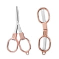 thumbnail image 2 of Matoen Folding Scissors Stainless Steel Portable Mini Travel Scissors Foldable Pocket Scissors Badge Small Scissors, 2 of 5