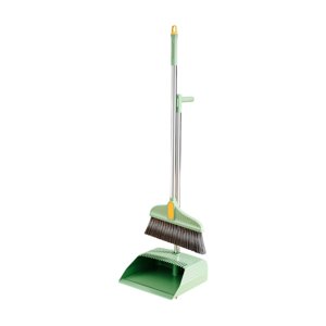 CNKOO Moderniser la salle de bain avec le Combo de Dustpan Ensemble à manches longues Brisselles de salle de bains avec la poussière lourde à l'intérieur extérieur facile balayage pour cuisine Lobby Garage Maison