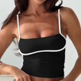 thumbnail image 2 of MIASHUI Womens Camisole Tank Tops Adjustable Spaghetti Strap Vest,Black,M, 2 of 5