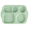 thumbnail image 1 of Fesfesfes Wheats Straw Kids Meal Plates Childrens Divided Plates Student Lunch Tray Thickened Cafeteria Style Compartment Tableware Reusable, 1 of 5