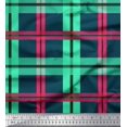 thumbnail image 1 of Soimoi Cotton Duck Fabric Check Check Printed Fabric 1 Yard 42 Inch Wide, 1 of 4