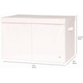 thumbnail image 4 of 3 Sprouts Recycled Fabric Folding Chest Organizer - Collapsible Storage Basket Container with Lid & Handles, 4 of 6