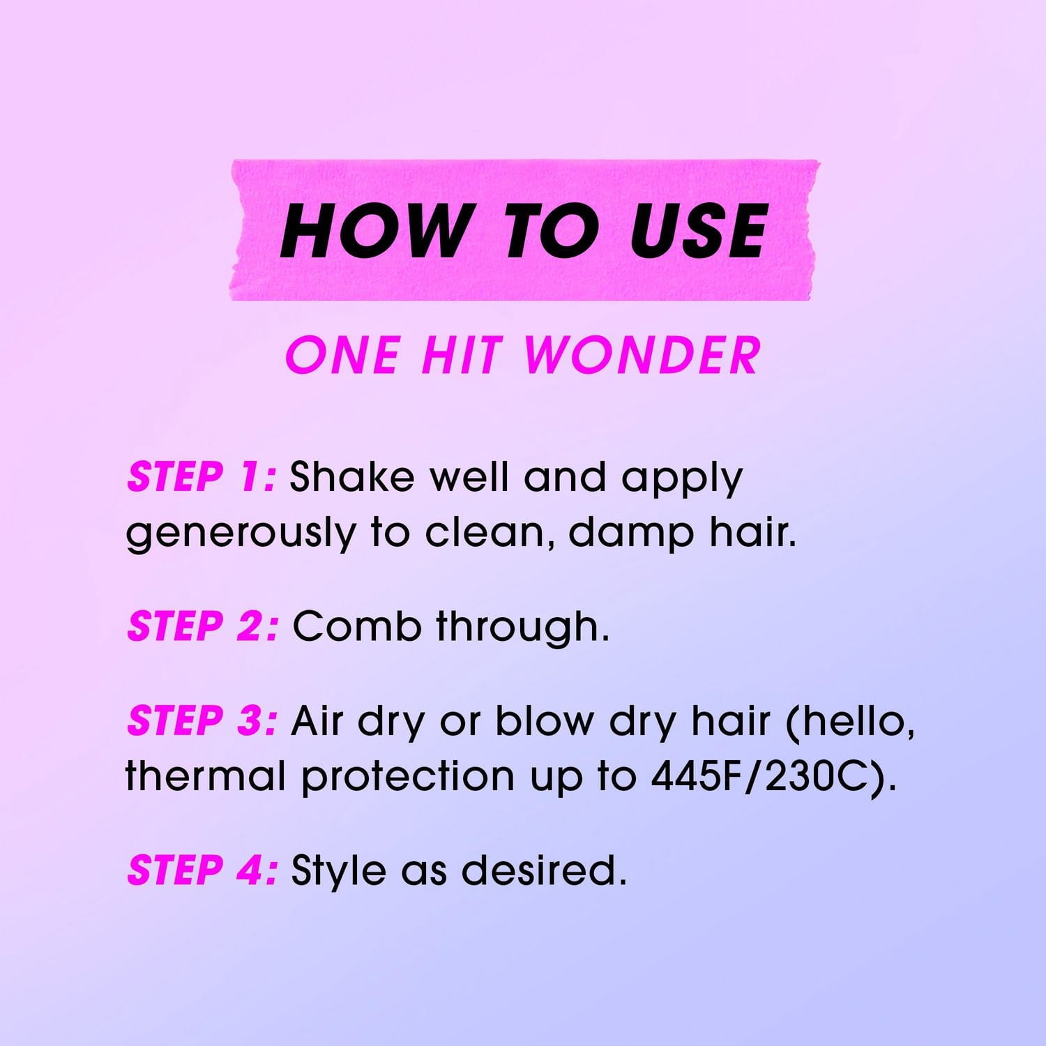 MANE CLUB ONE HIT WONDER 10-in-1 Leave-In Spray