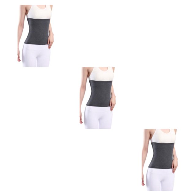 Decodeary Stay Supported And Comfortable Elastic Waist Back Support Skin Friendly And Soft gray L 3Set