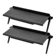 thumbnail image 2 of Agiferg Support d'Écran d'Ordinateur Sans Perçage en Plastique pour Téléviseur, Boîtier Décodeur, Support d'Écran, Routeur, Étagère de Rangement 2 Pcs, 2 of 2