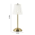 thumbnail image 3 of Dvkptbk Crystal Desk Lamp Table Lamps Bedroom Patio Terrace LED Lamps Bar Table Lamps Desk Lamps Night Lamps Restaurant Clear Bar Table Lamps Concise Table Lamps Desk Lamp Home Essentials, 3 of 8