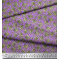 thumbnail image 3 of Soimoi Rayon Fabric Chestnut Leaves Decor Fabric Printed Yard 56 Inch Wide, 3 of 3