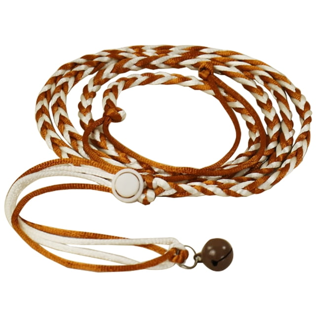 4.59ft Small Animal Leash Adjustable Braided Rat Leash Hamster Leash with Bell