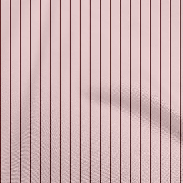 oneOone Popeline de Coton Rose Pink Tissu Rayures Matière de Robe Tissu Imprimé Tissu au Mètre 56 Pouces de Large
