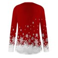 thumbnail image 5 of Hauts de Noël pour Femmes Haut à Imprimé de Noël pour Femmes Col Rond Manches Raglan Manches Longues Haut à Manches avec Passe-Pouce Hauts de Noël pour Femmes, 5 of 5