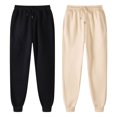 thumbnail image 4 of MeetoTime Women's 2 Pack Soft Fleece Lined Casual/Athletic Warm Jogger Workout Lounge & Sweatpant, 4 of 8